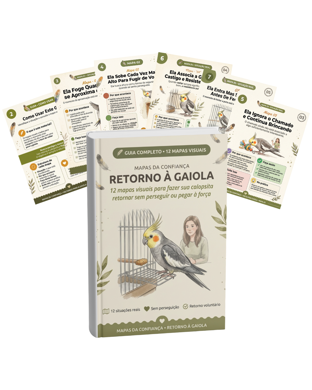 Mockup do guia Retorno à Gaiola