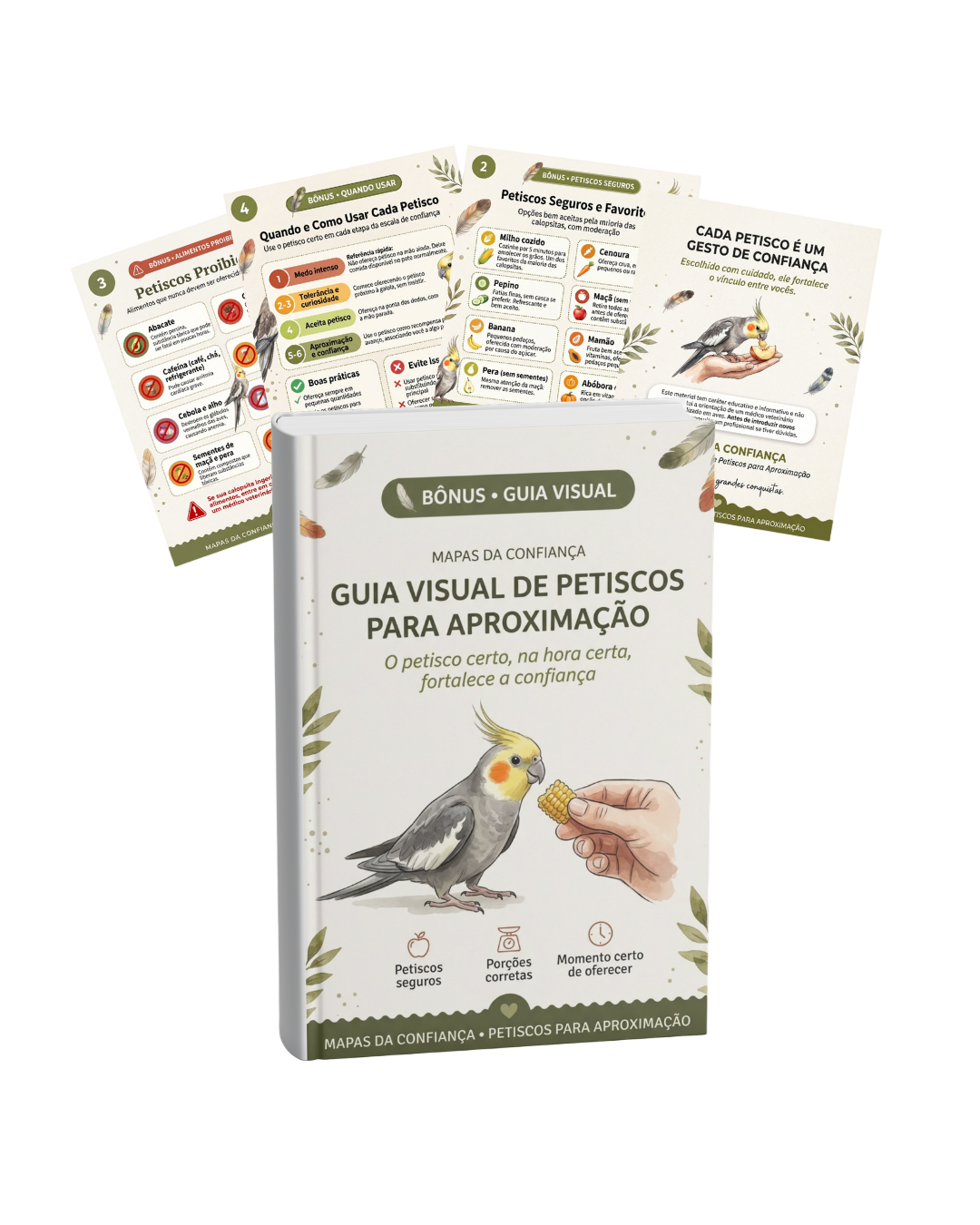 Mockup do bônus Guia Visual de Petiscos para Aproximação