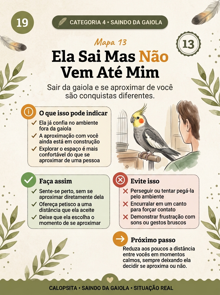 Mapa 13 — "Ela Sai Mas Não Vem Até Mim"